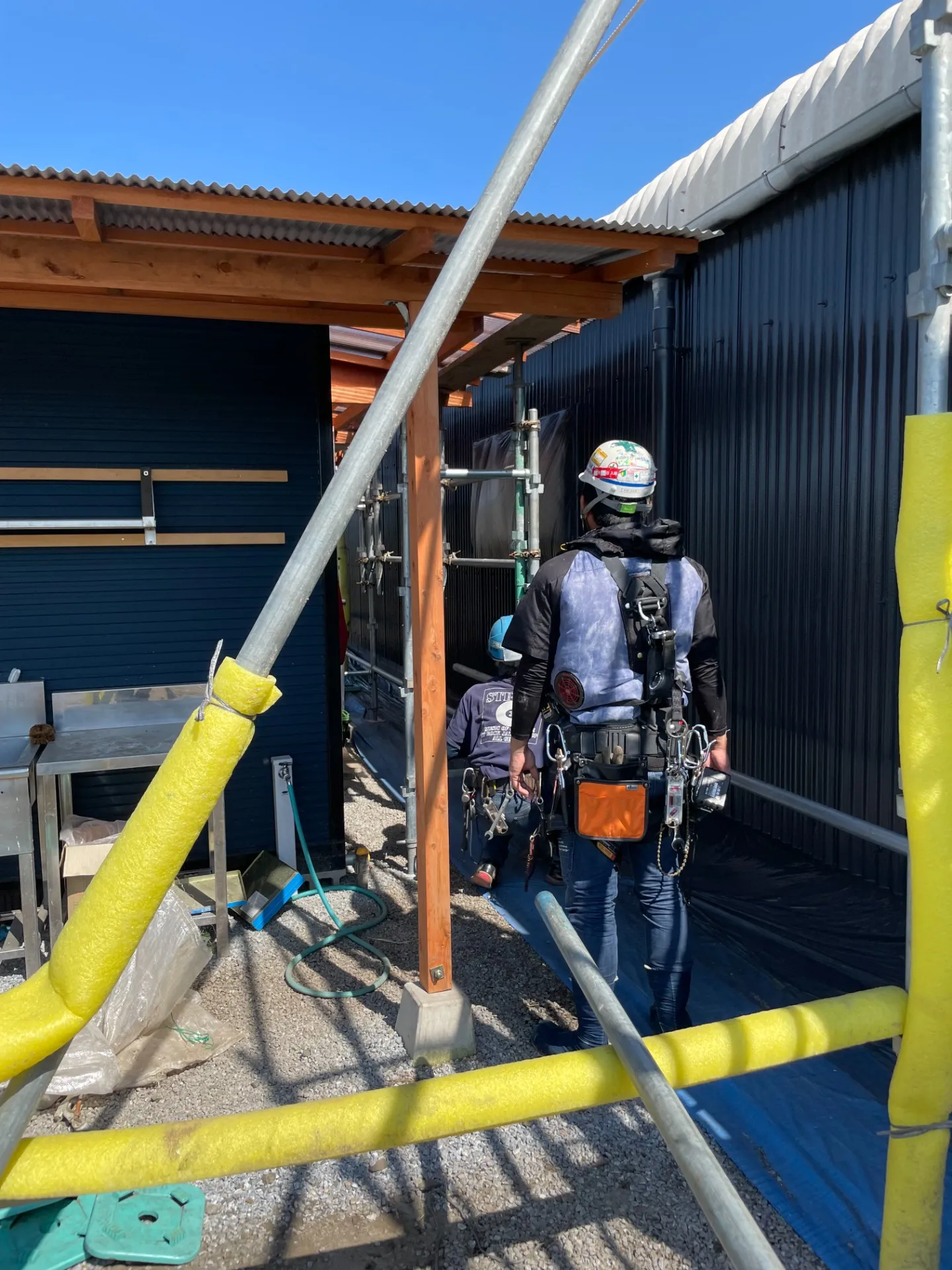 【安全と保護の基盤！足場設置工事と養生の重要性】熊本　外壁塗装